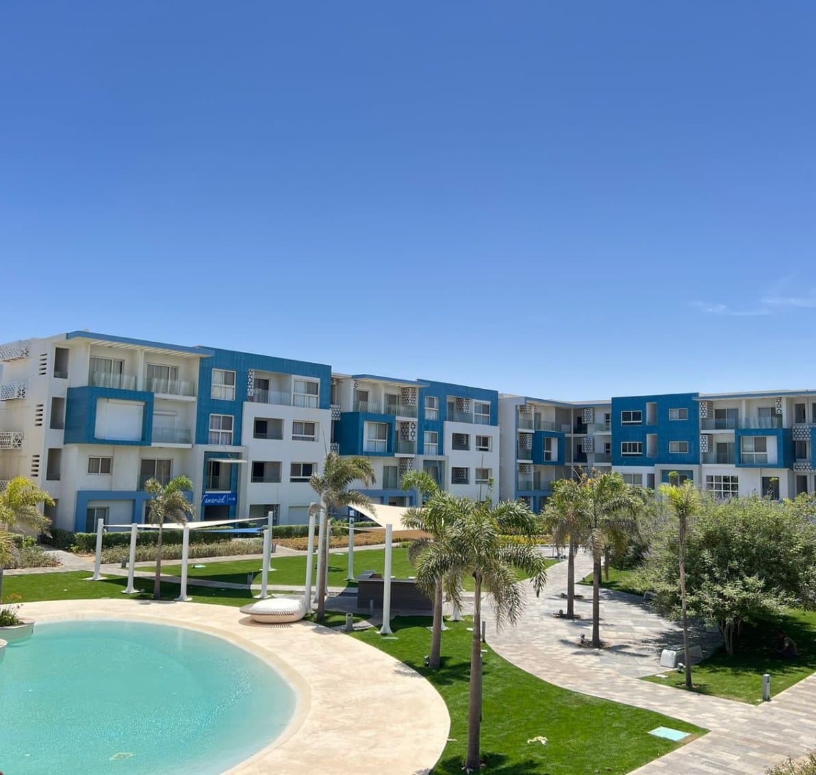 Amazing 3 bedroom view sea and pool in fouka bay
